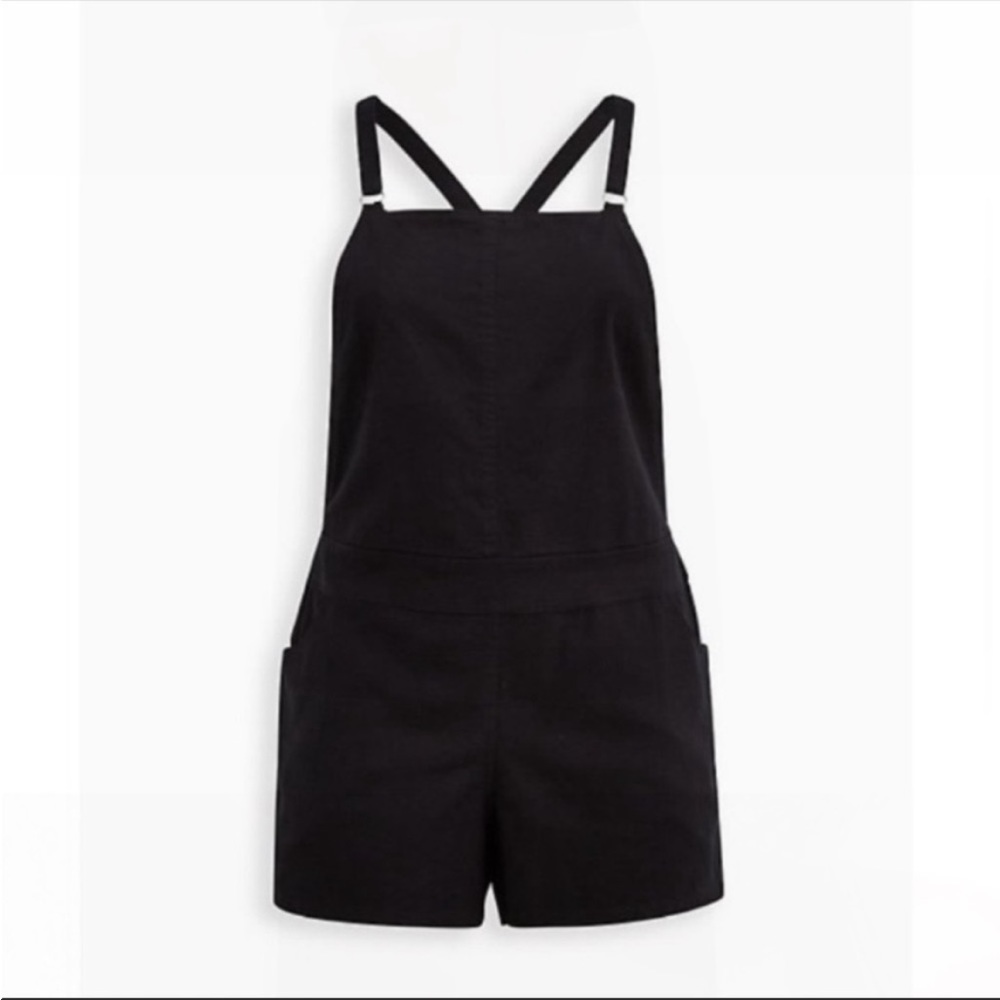 Torrid linen Shortall overalls